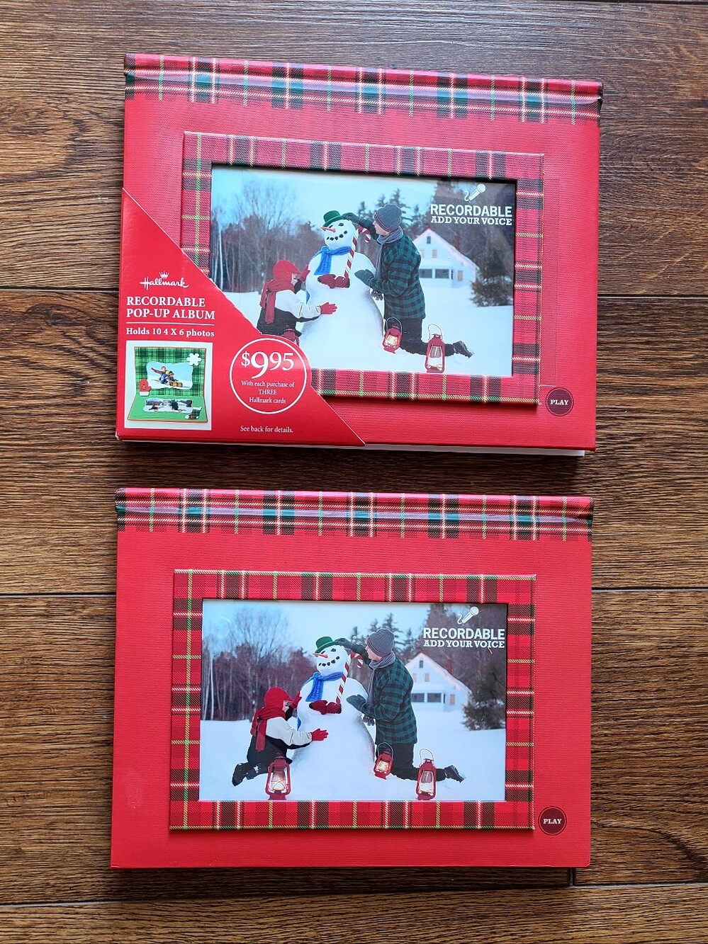 Hallmark Recordable Christmas Photo Albums Set of 2 – New/Unused 9x7